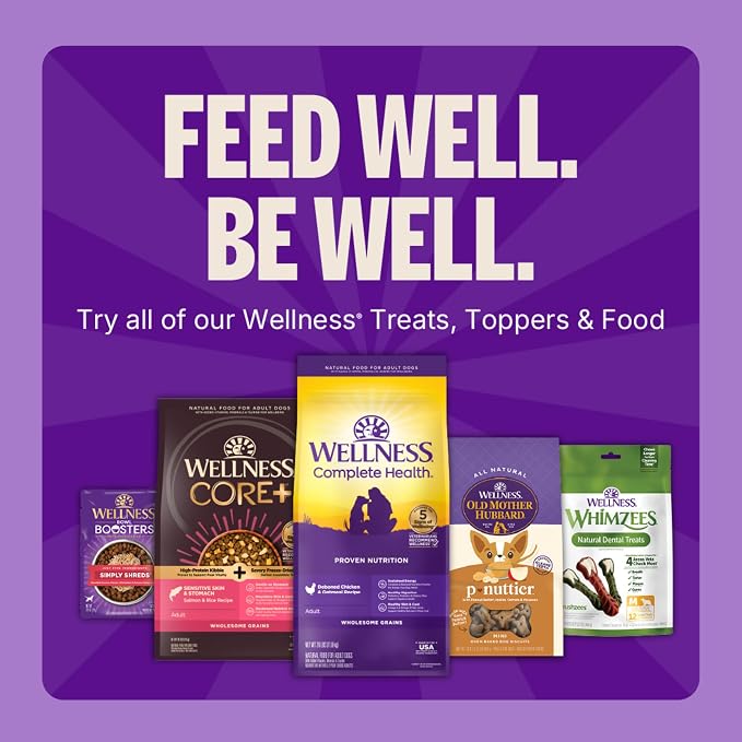 Wellness Soft Puppy Bites Dog Training Treats, Natural, Grain Free, Lamb and Salmon Recipe, 3 oz Bag (Pack of 2)