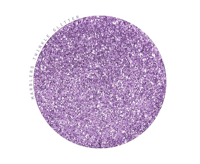 MARBLERS Twinkle Face & Body Glitter [Light Purple] 0.18oz (5g) | Fine | Non-Toxic | Vegan | Cruelty-Free | Festival, Rave & Party Makeup | Eye, Hair, Nail Polish, Eyeshadow | Nail Art | Gel Nail