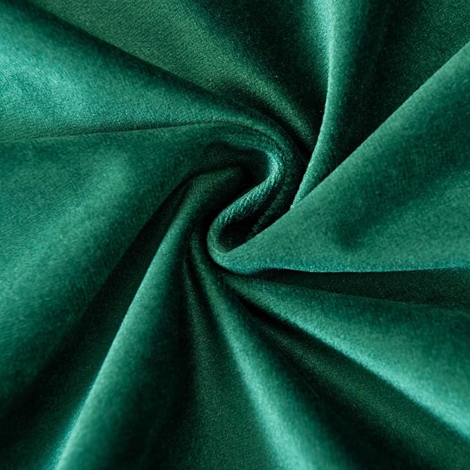 28x28 Velvet Throw Pillow Covers Set of 2 for Couch Sofa Bed,Dark Green | JUSPURBET Decorative Euro Pillow Covers with Invisible Zipper for Modern Living Room Bedroom Home Decor Christmas