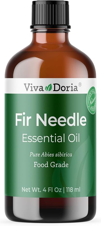 Viva Doria Fir Needle Essential Oil, 100% Pure, Natural Essential Oil, Undiluted, for Aromatherapy | Food Grade, 118 mL (4 Fluid Ounce)