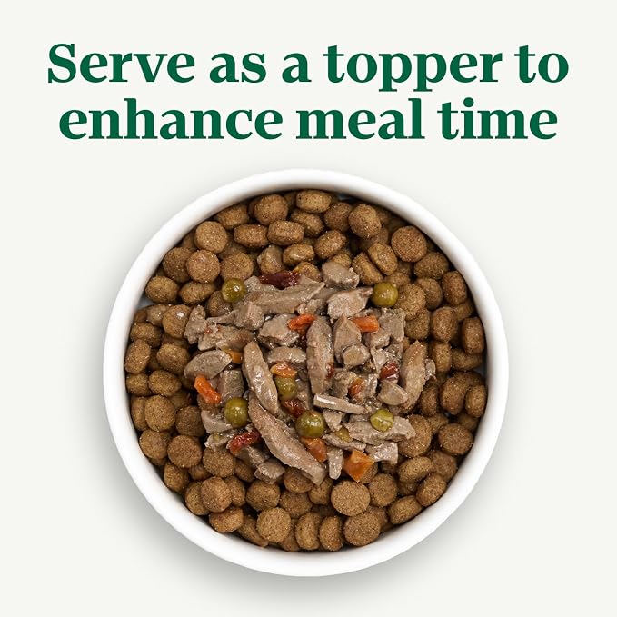 Nutro Hearty Stew Wet Dog Food, Chunky Beef, 12.5 oz, 12 Pack | Grain-free, real beef #1 ingredient, with tomato, carrot & pea, natural ingredients, made in USA, canned dog food
