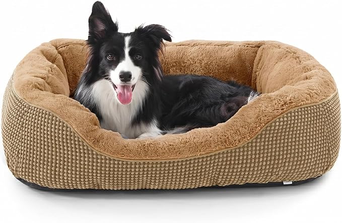 Dog Bed Medium Size, Orthopedic Warming Soft Calming Sleeping Durable with Anti-Slip Bottom