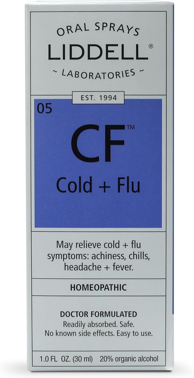 Liddell Homeopathic Cold and Flu Spray, 1 Ounce
