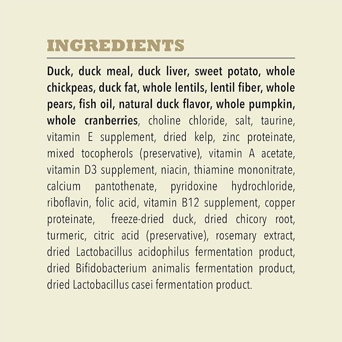 ACANA Singles Limited Ingredient Dry Dog Food Duck & Pear 22.5lb Bag | Grain Free, Made in the USA, Limited Ingredient, Global Quality Ingredients
