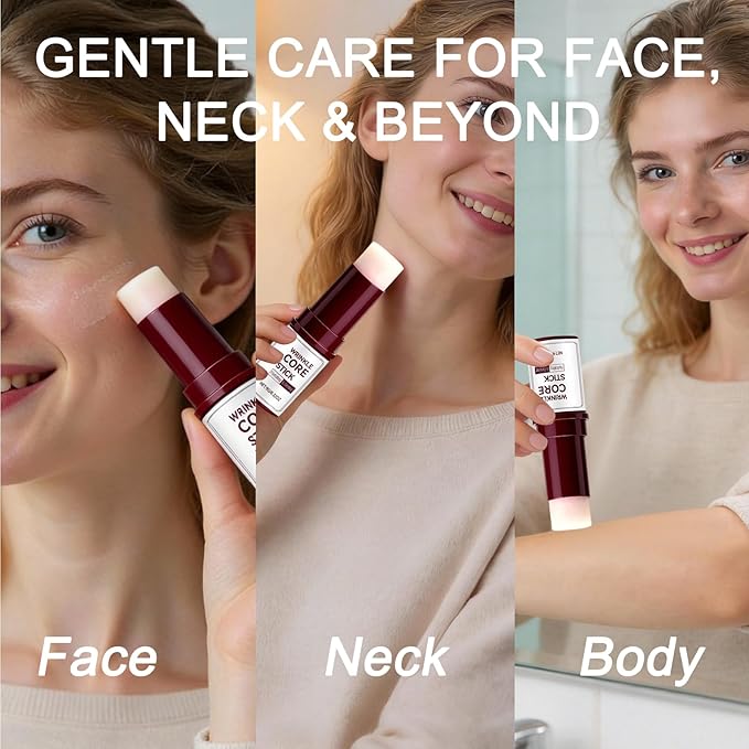 Retinol Eye Balm Stick – Anti-Aging Wrinkle Core Stick for Eyes, Face & Neck, Reduces Wrinkles & Dark Circles, Hydrating & Firming Under Eye Cream with Niacinamide, Travel-Friendly 0.32 oz