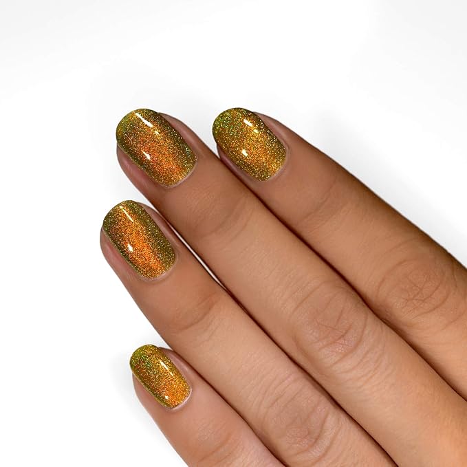ILNP Legacy - Olive-Yellow Holographic Nail Polish, Ultra Distinct, Chip Resistant, Non-Toxic, Vegan, Cruelty Free