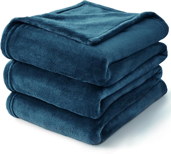 BEDELITE Fleece Blanket Soft Plush Throw for Couch Mineral Blue 50"x60" | Ultra Soft Fleece, Plush Microfiber, Lightweight Warmth, All Season Comfort, Fade Resistant, Machine Washable, Couch Sofa Bed