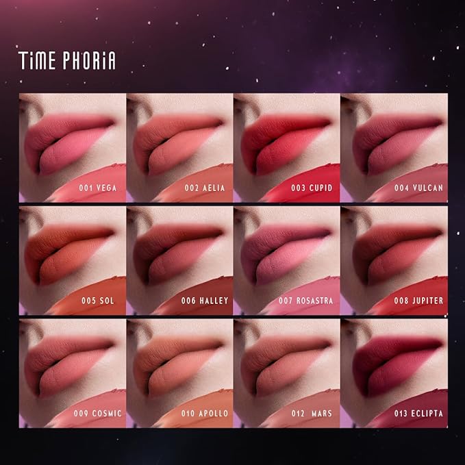 ORBITA LIP AND CHEEK BLURRING POT | Lip & Cheek Tint with Soft Velvety Mud Texture, Blur Matte Finish Lipstick, Featherlight, Multi-Use Makeup, Buildable Color, Long-Wearing (010 Apollo)