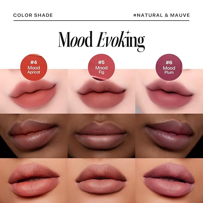 Nature Republic Light on Velvet Tint (06 MOOD PLUM) | High Pigment, Weightless Lip Tint with Velvety Matte Finish, Smooth Texture, Non-Sticky Formula, Stocking Stuffers