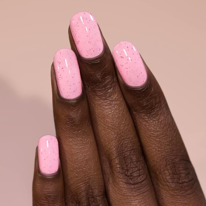 ILNP Strawberry Shake - Pastel Pink Speckled Nail Polish