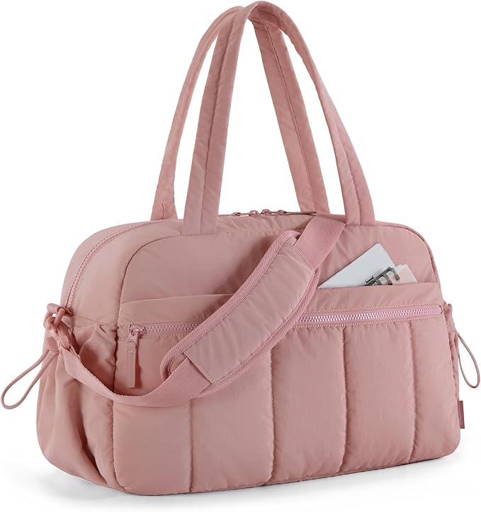 BAGSMART Gym Bag for Women, Duffle Bag for Travel with Wet Pocket, Lightweight Carry on Weekender Duffel, Water Resistant