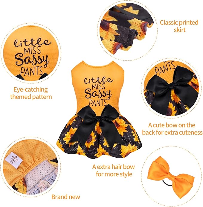CuteBone Dog Mesh Dress Puppy Sundress Pet Outfit Summer Fashion for Small Dogs Girl Cat Clothes