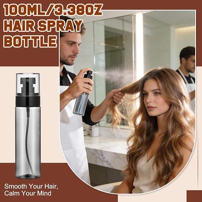 ProSuites 6 in 1 Set Wooden Head Scalp Massager Comb Tool Hair Gua Sha Comb with 6 OZ Hair Oil Applicator Bottle Spray Bottle for Relaxation