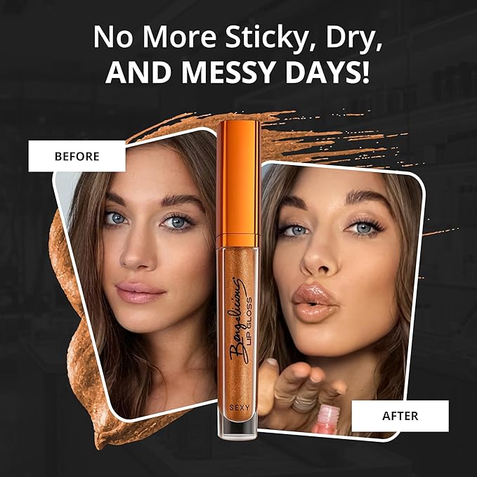 Brown Lip Gloss for Women – Hydrating, Vitamin E Infused – Smooth Application, Clean Formula – Brown Lipgloss, 1 Pack