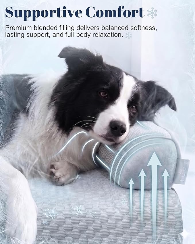 Cooling Dog Bed/Mat for Couch,Medium Size(45" x 37") Cooling Mat for Dog | Non-Slip&Manchine Washable,Ice Silk Cool Fiber Keep Pets Cool & Comfortable,Protects Sofa from Fur & Scratches