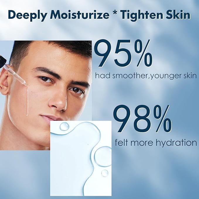 Skin Care for Men Gifts Set,Anti-aging Skin Care Kit for Tigten,Firm & Hydrate Skin,Retinol,Hyaluronic Acid Mens Self Care Facial Kit,Men Birthday Valentines Gifts for Him Boyfriend Dad Husband
