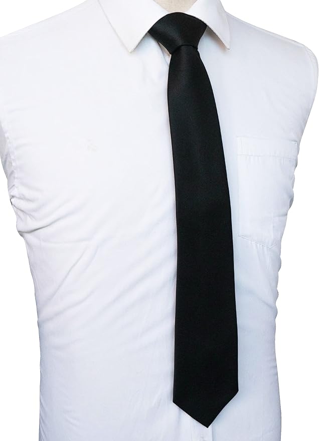JEMYGINS Solid Color Tie Mens Necktie for Business and Wedding