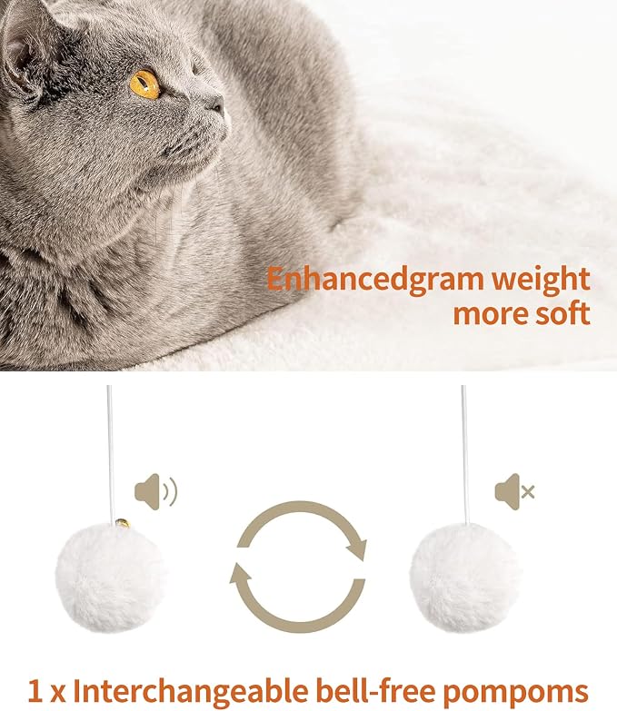 26.7in Large Cat Tree Tower Condo, Cat Scratch Posts for Indoor Cats, Big Plate, Three 23.6in Full Sisal Scratching Posts, White