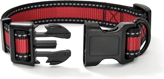 Mile High Life Reflective Dog Collar, Adjustable Lightweight Quick Release