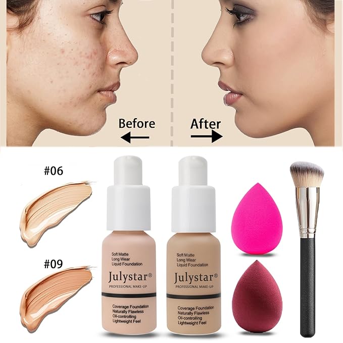 All in One Makeup Kit for Women Full Kit, Makeup Set 12 Colors Eyeshadow, Foundation & Primer, Lipsticks, Eyeliner, Mascara, Contour Stick, Brow Soap, Brush & Sponge, Make Up Gift Set for Women, Teens