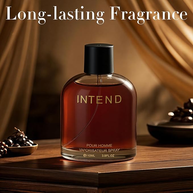 AFLUXE Intend Cologne for Men | Aromatic Woody,Fresh Aquatic,Lavender&Tobacco Scent | Eau de Parfume 100ml Spray | Day to Night Long-Lasting Fragrance