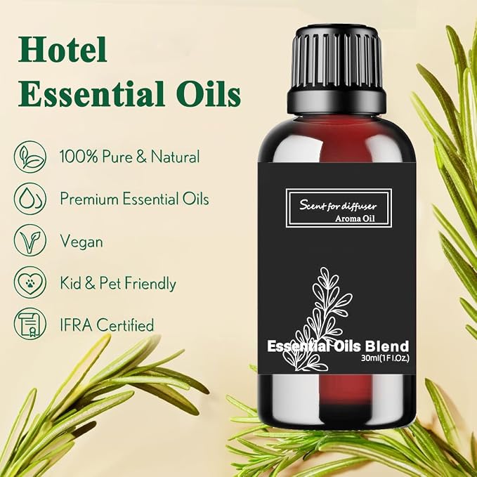 Sweet Serenade Essential Oil Inspired by Hilton Hotel for Diffusers, Pure Hotel Diffuser Oil, Melon, Mimosa, Sandalwood, Home Luxury & Hotel Scent - 30ML