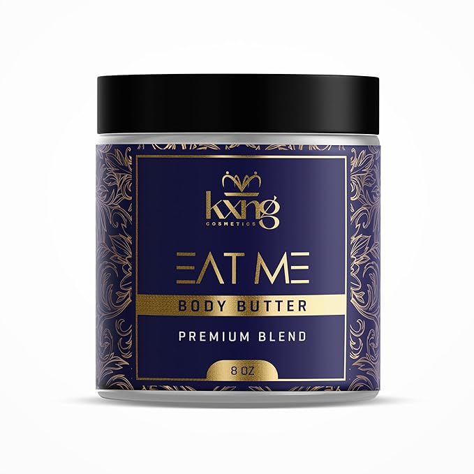 KXNG Whipped Moisturizing Body Butter, Shea Butter Enriched Cream for Dry Skin, Lightweight Hydration for Men & Women, Cruelty-Free