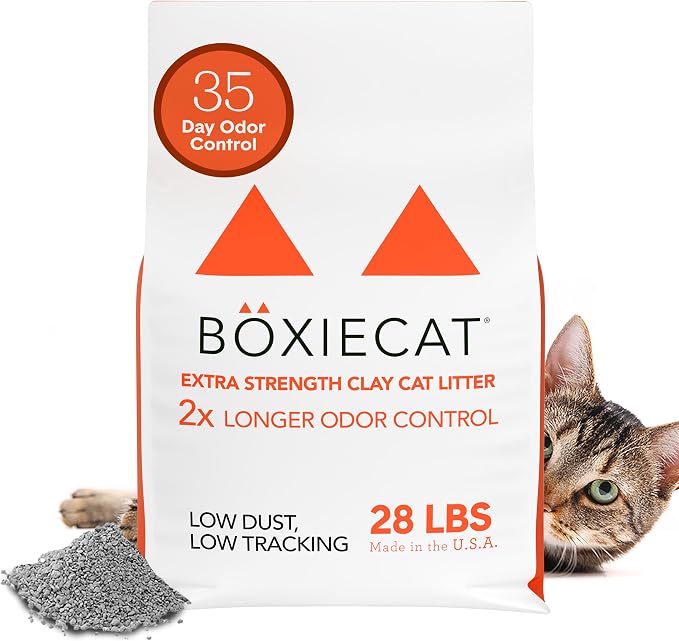 Boxie Extra Strength Clumping Cat Litter Multi Cat 35 Day Odor Control 28lb