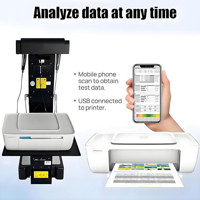 Professional 3D Scanner Analyzer Body Composition Analysis Height Weight Body Fat Percentage Visceral Fat Test, Body BMI Measuring Body Element Detection Composition Analyzer with Printer Black