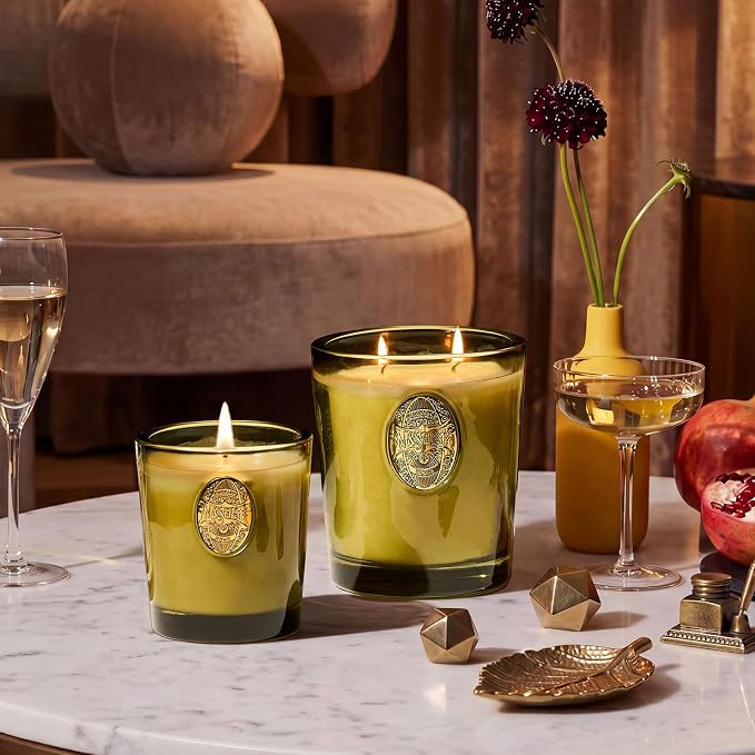 M&SENSE Natural Soy Candle | Forest Cabin & Green | 9.2 oz, 50H Burn Time | Luxury Scented Candle for Relaxation, Gifting, Home Décor | Ideal for Bedroom, Office, Party Ambiance