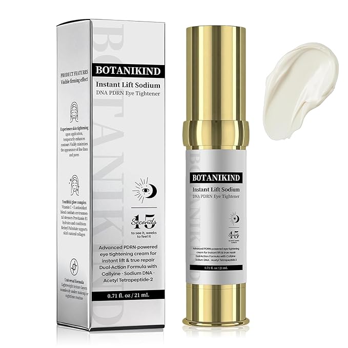 15S Instant Eye Tightener Cream, Firmx Eye & Face Cream Temporary Eye Tightener for Eye Bags, Puffiness & Wrinkles, Dual-Action Firming & Long-Term Repair with 5000ppm PDRN, Panthenol, 0.71 Fl Oz