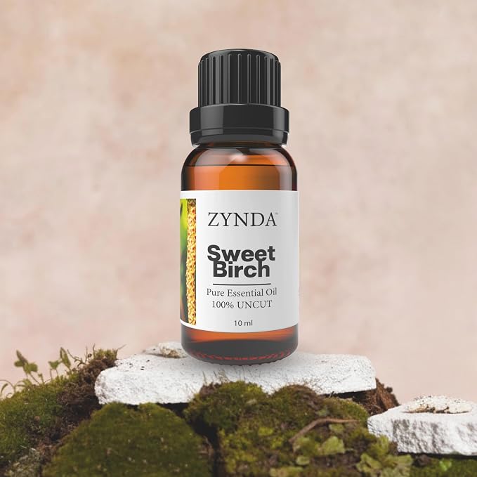 Sweet Birch Essential Oil • 100% Pure & Natural Organic Birch Oil for Muscle Relief, Skin Care & Aromatherapy – Premium Massage & Body Essential Oils – 10ML