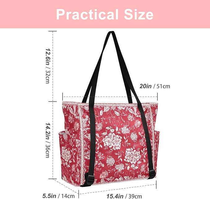 MCHIVER Yoga Bag for Women Men Large Yoga Mat Bag with Adjustable Strap Workout Bags Totes for Pilates Yoga Travel