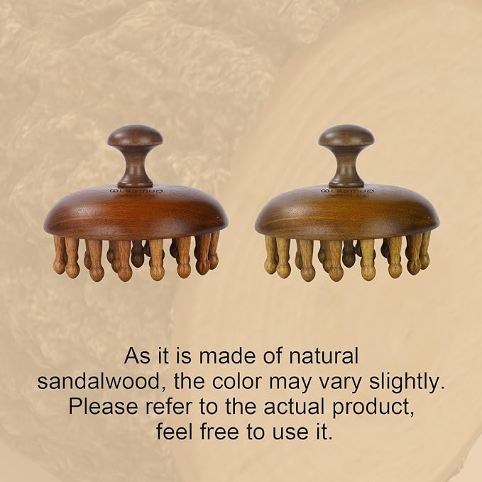 Wooden Scalp Massager for Hair Growth｜Full Body Massage Tool｜Scalp Brush｜Gua Sha｜Portable Massage Tool