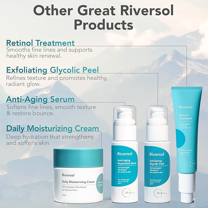 Riversol Peptide Eye Cream | Dermatologist-Developed for Sensitive Skin | Matrixyl, Haloxyl & Beta-T | Smooth, Hydrate & Brighten | 1 fl oz