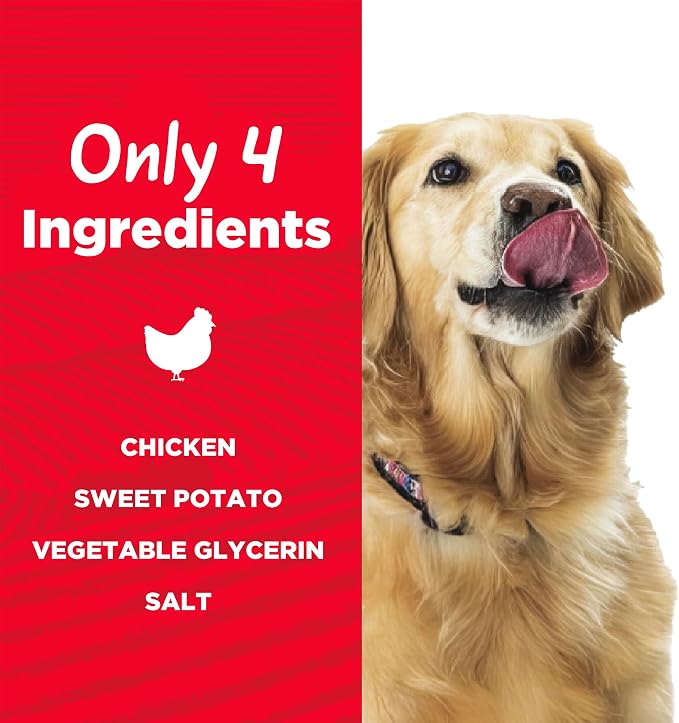 Country Kitchen Chicken & Sweet Potato Jerky Tender Dog Treats, 16 oz | Quality Ingredients Made with Real Chicken, High Protein, Low Fat, No Artificial Colors