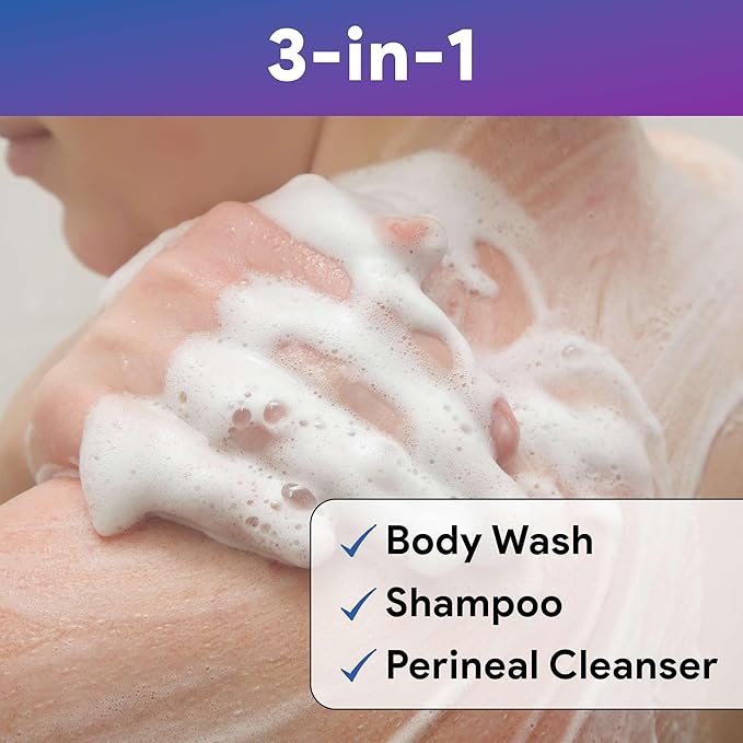 ClaraVie Rinse Free Body Wash and Shampoo and Perineal Cleanser, 2 Pack - 8 oz No Rinse Body Wash for Elderly - 3 in 1 Formula with Essential Oils - Moisturizing and Soothing for Fragile Skin