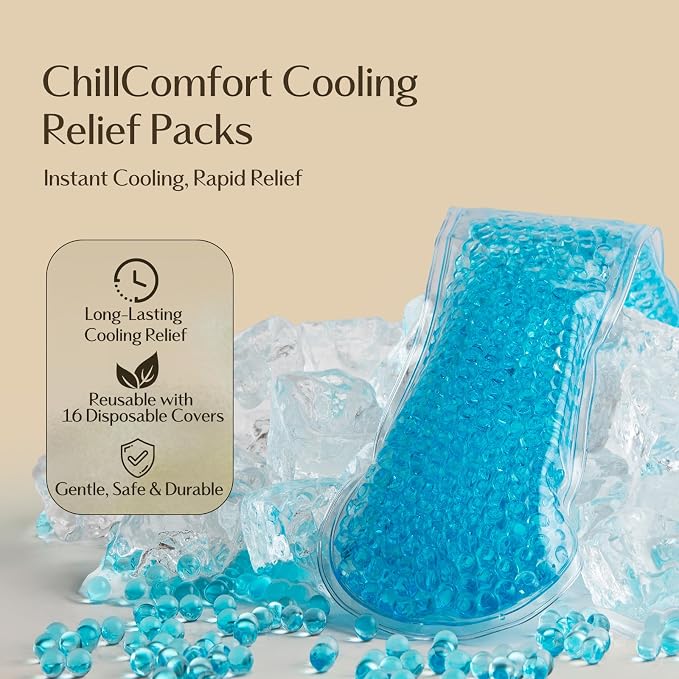 Upgraded Postpartum Recovery Essentials Care Kit for Mom & Baby, Includes Peri Bottle, Soothing Foam, Self-Absorbent Disposable Underwear, Hot&Cold Packs, Soothing Liners, Baby Outfits Set