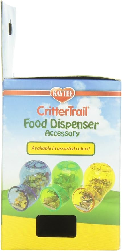 Kaytee CritterTrail Fun-nel Habitat Food Dispenser for Pet Hamsters, Gerbils, or Mice (Color May Vary) (Pack of 2)