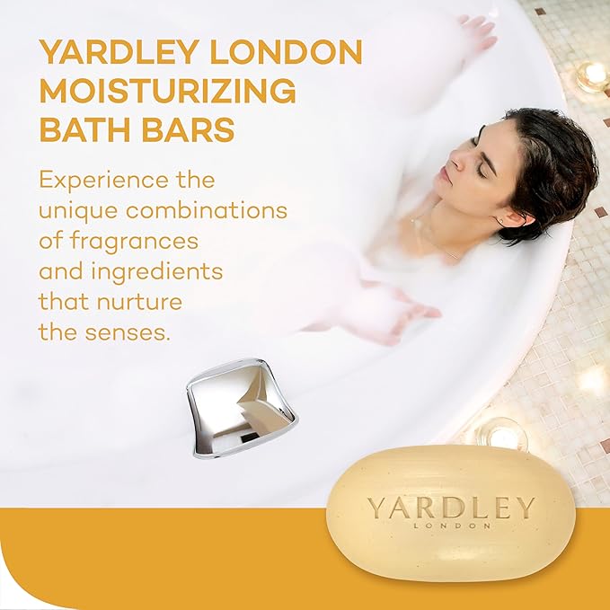 Yardley Oatmeal and Almond Bar Soap, Oatmeal & Almond, 4 Ounce