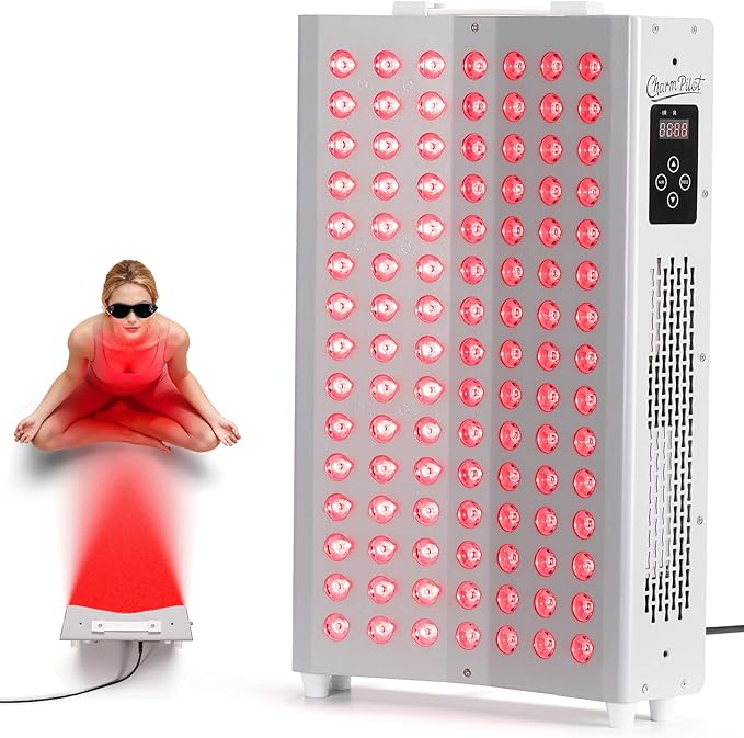 Curved Red and Near-Infrared Light Therapy Panel (105 LEDs) — Switchable 660/850 nm | for Face and Body | Promotes Relaxation and Skin Care