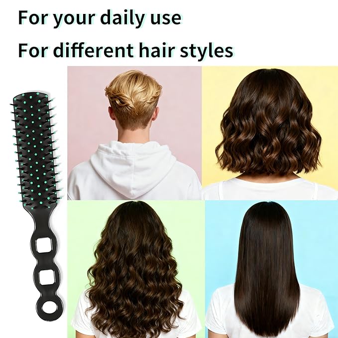 Disposable Hair Brush Individually Wrapped, Hair Brushes Bulk for Homeless Shelter, Hotel, Salon, Nursing Home, Charity and Church (Green bristle, 120 Pack)