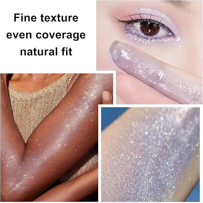 Hair and Body Glitter Spray, 1PC Glitter Hairspray Dry Powder Makeup for Clothes, Festival Rave Prom Loose Sparkle Powder,Holographic Ultra Fine Resin Glitters for Crafts (Blue)