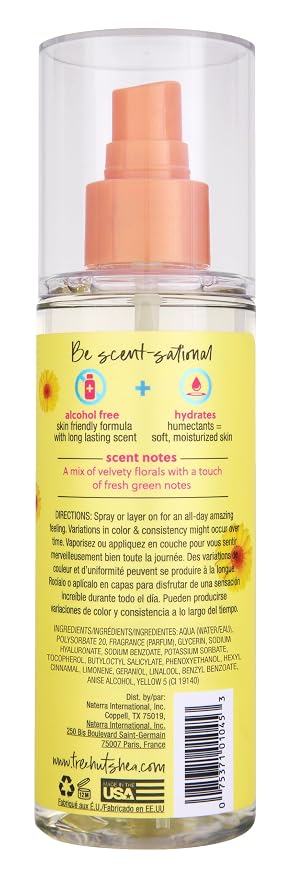 Tree Hut Dewy Daisy Hair & Body Mist, Hydrating & Alcohol-Free Body Spray, Fragrance with Velvety Florals & Fresh Green Notes, Alcohol-Free Formula, Versatile Body Spray, 6 Fl Oz.