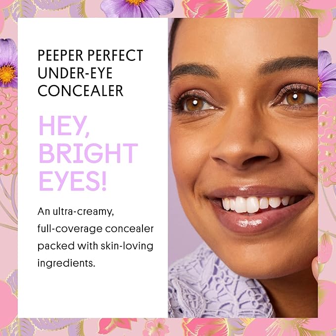 Winky Lux Peeper Perfect Under Eye Concealer, Makeup & Eye Brightener, Full Coverage Concealer for Dark Circles, Color Corrector & Eye Primer, With Collagen, Hyaluronic Acid & Vitamin E (Medium Deep)