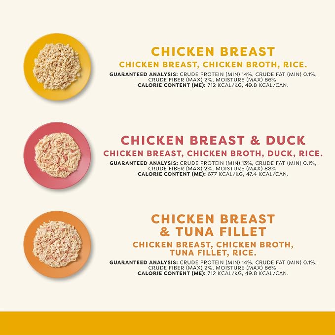 Applaws Chicken Variety in Broth Wet Cat Food 12-Pack 2.47 oz Cans | 100% Natural, High Quality Ingredients, High Protein, No Artificial Additives, Limited Ingredients