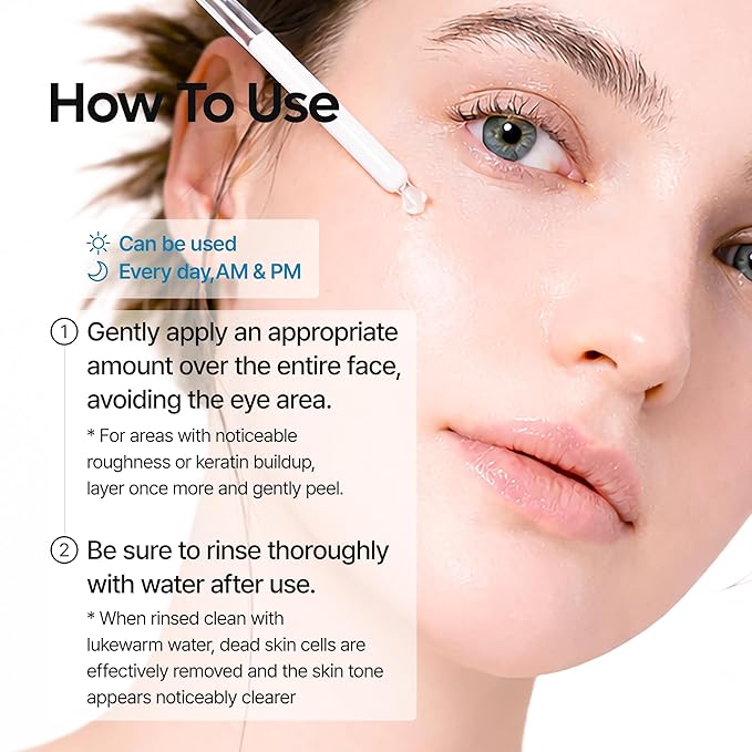 Dr.Melaxin Peel Shot Glow Rice Peeling Ampoule 80ml, Dead Skin Gentle Exfoliating Ampoule with Rice Water Extract, AHA BHA, Niacinamide, Daily Skin Texture Care, Korean Skincare (TX)