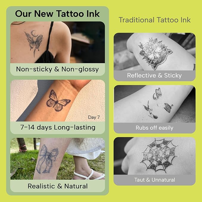 2 Sheets Mini Dot & Chevron Ring Tattoo Set for Women – Tiny Sparkle Semi-Permanent Temporary Tattoos for Fingers & Hands