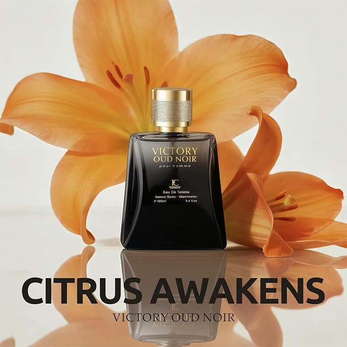 AFLUXE Victory Oud Noir | Oud Cologne For Men with Black Pepper & Citrus | Long-Lasting Eau de Toilette | Gift Set for Him
