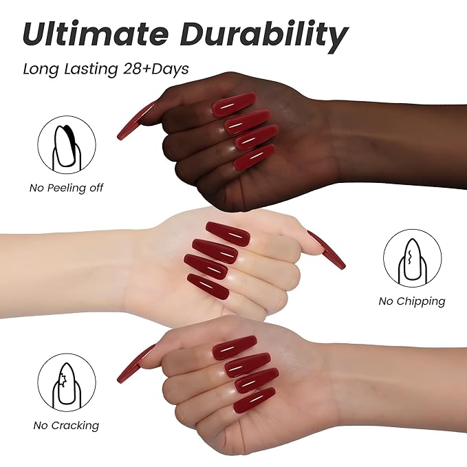 YTD Likomey Ruby Red Gel Nail Polish,15ml Salon Home DIY Nail Art Manicure and Pedicure Fall Winter Soak Off UV Color Varnish,CS411